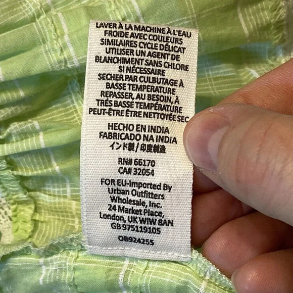 Free People Time‎ Out Lace Tunic Top SMALL Lime Combo - Picture 9 of 10